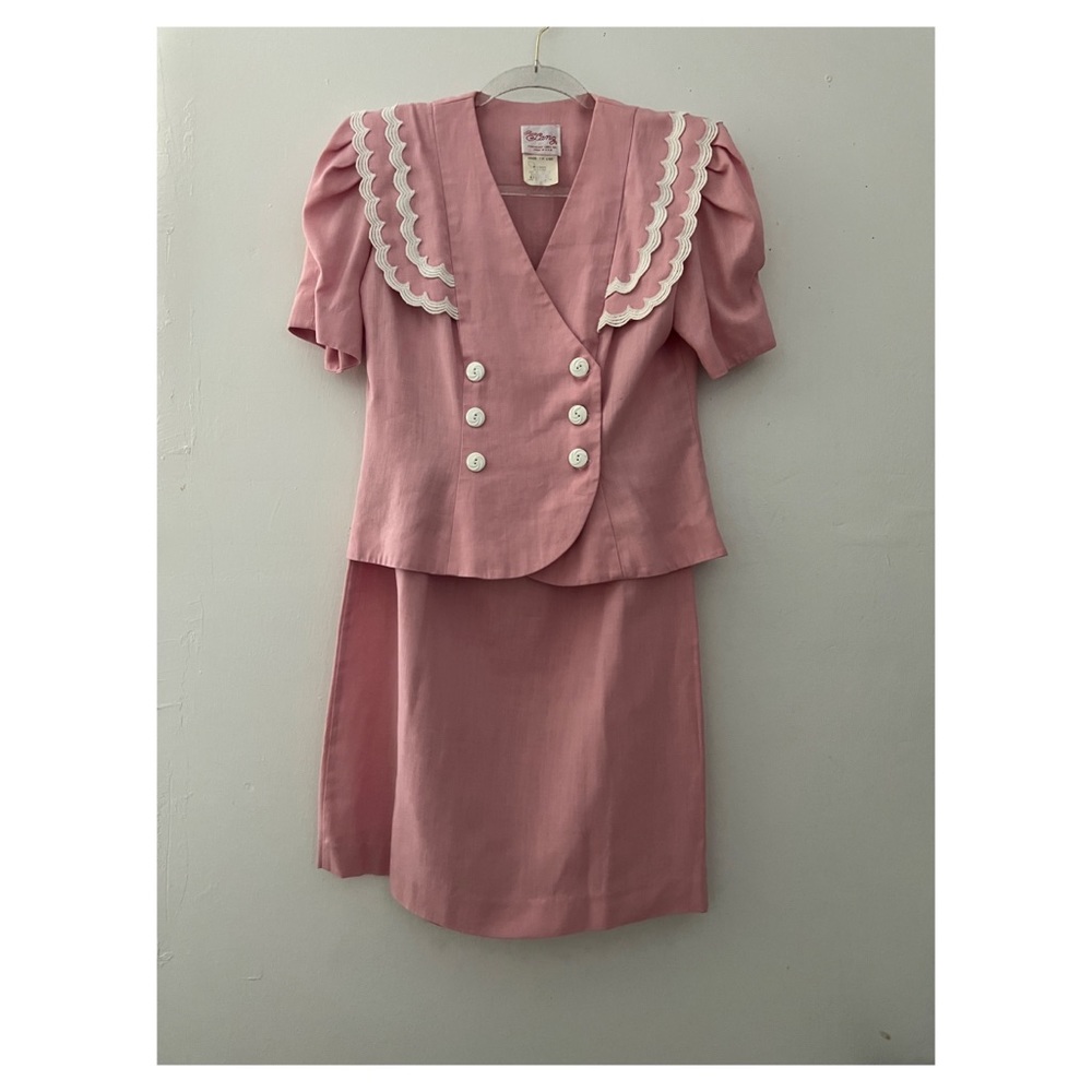 1940's- 50's Vintage Women's Skirt Suit Set XS/S Made in the USA
